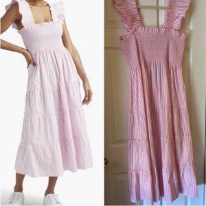 Bubblegum Stripe Ellie Nap Dress L-  Hill House Home